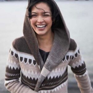 Toad & co Heartfelt Merino Wool Merritt Hoodie Cardigan med